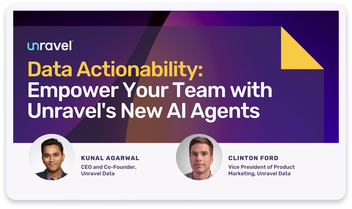 Data Actionability: Empower Your Team with Unravel's New AI Agents