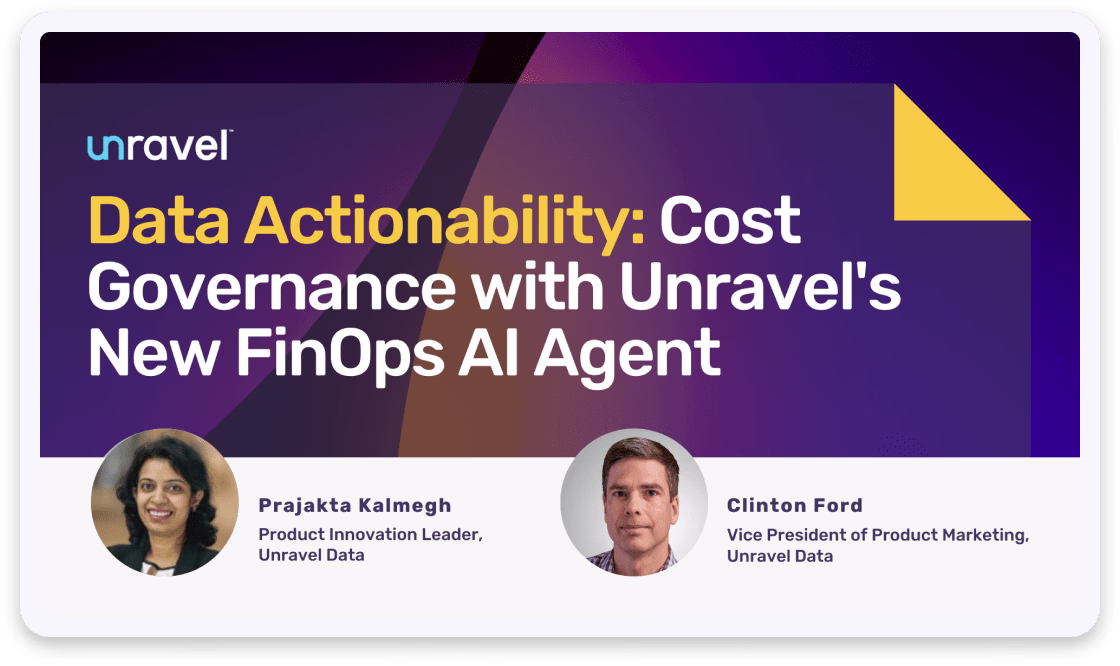 Data Actionability: Cost Governance with Unravel's New FinOps AI Agent