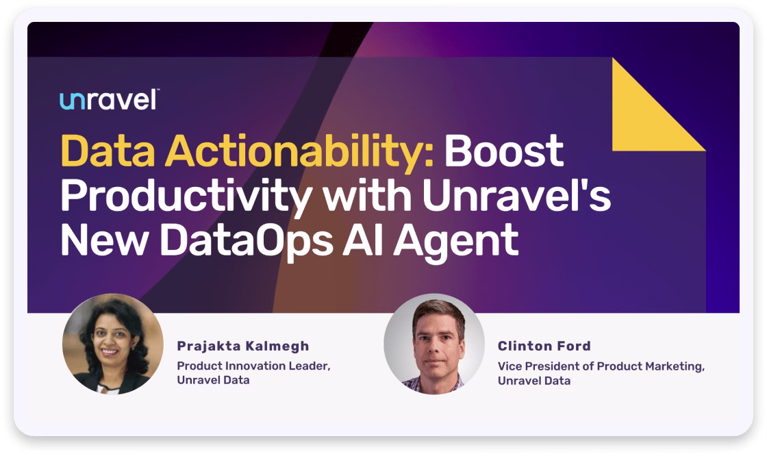Data Actionability: Boost Productivity with Unravel's New DataOps AI Agent