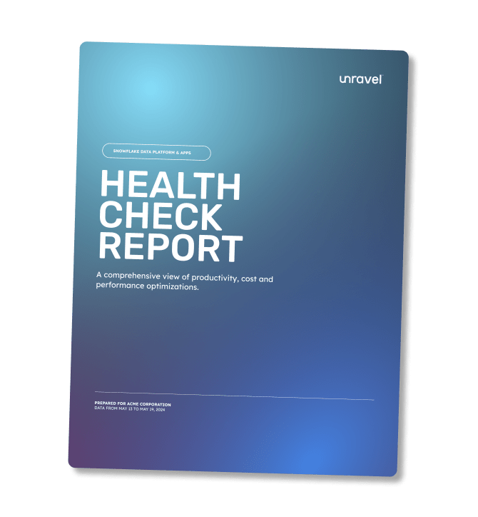 Snowflake health check report sample