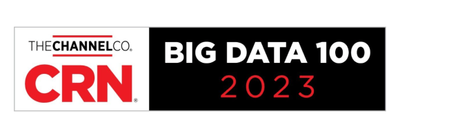 CRN Big Data 100 2023 award badge from The Channel Company
