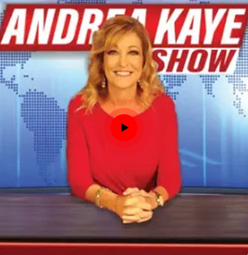 Logo for 'Faith Chats with Andrew Brunet' displayed on a purple and pink illuminated brick wall background with a red play button overlay.