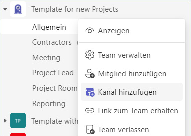 Microsoft Teams: Kanal hinzuf&uuml;gen