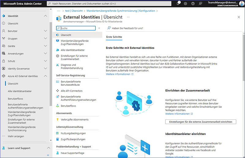 Entra: &Uuml;bersicht zu Azure AD External Identities