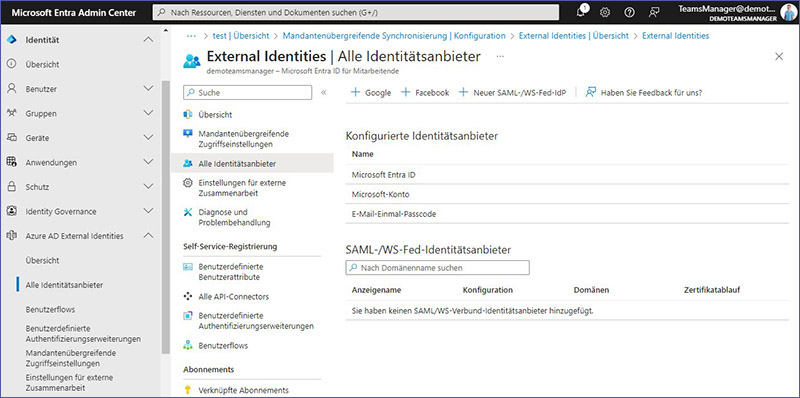 Entra: Identit&auml;tsanbieter
