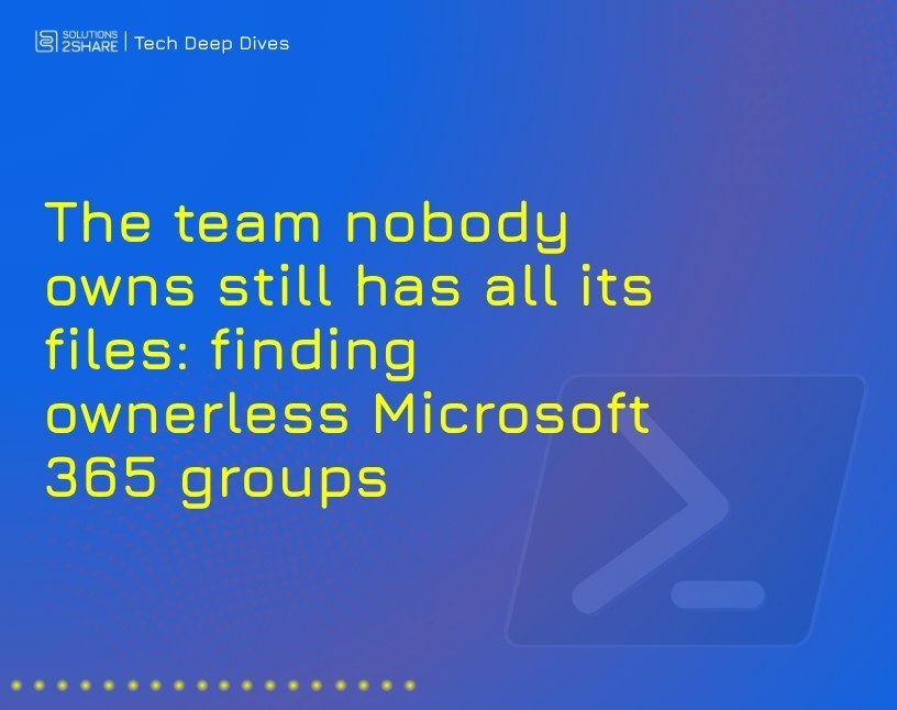 Finding ownerless Microsoft 365 groups