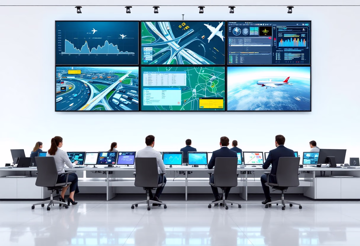 image of a traffic control center (for a mobility and transportation)