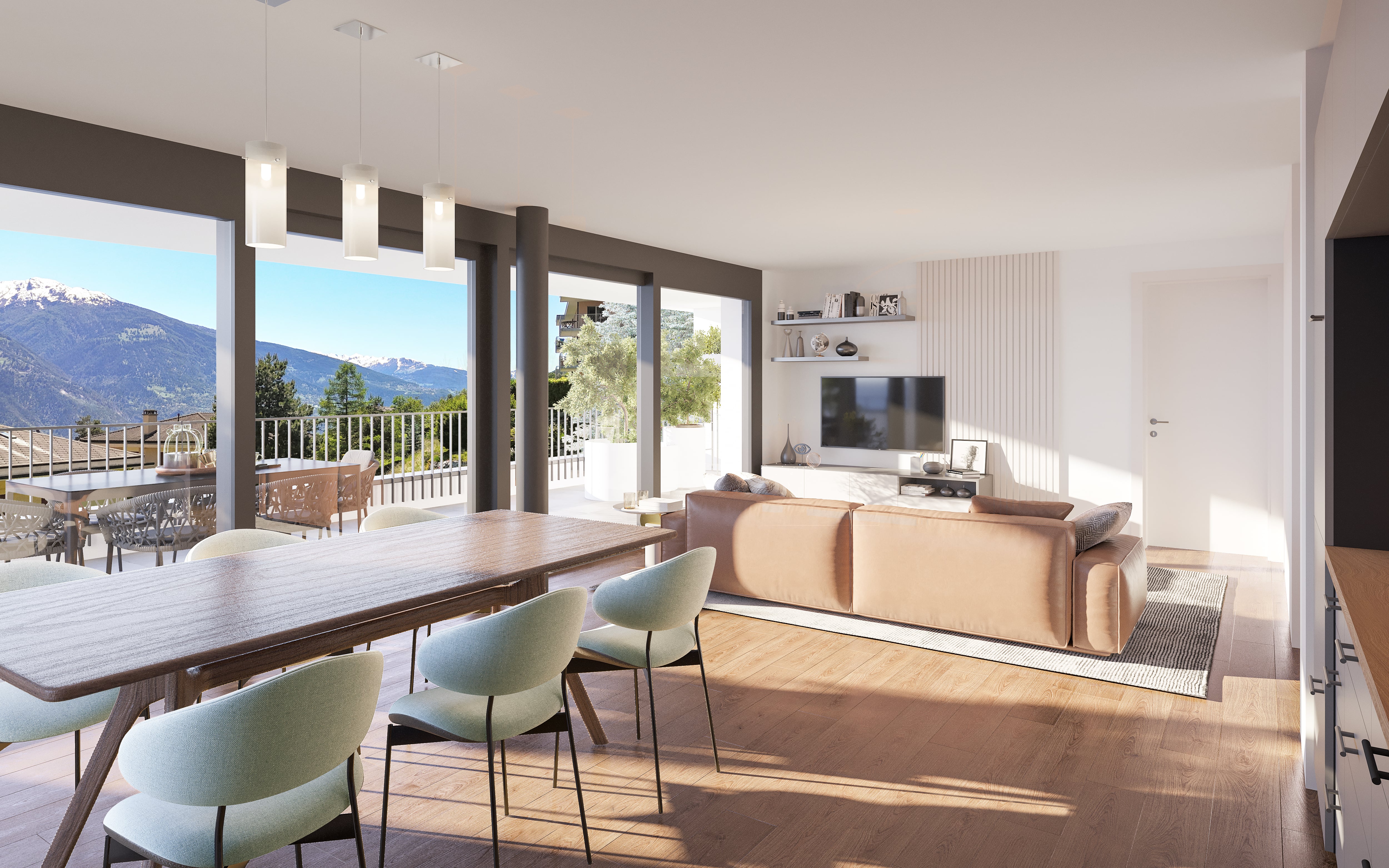 Appartement en terrasse de 4.5 pièces avec une situation privilégiée et une vue panoramique