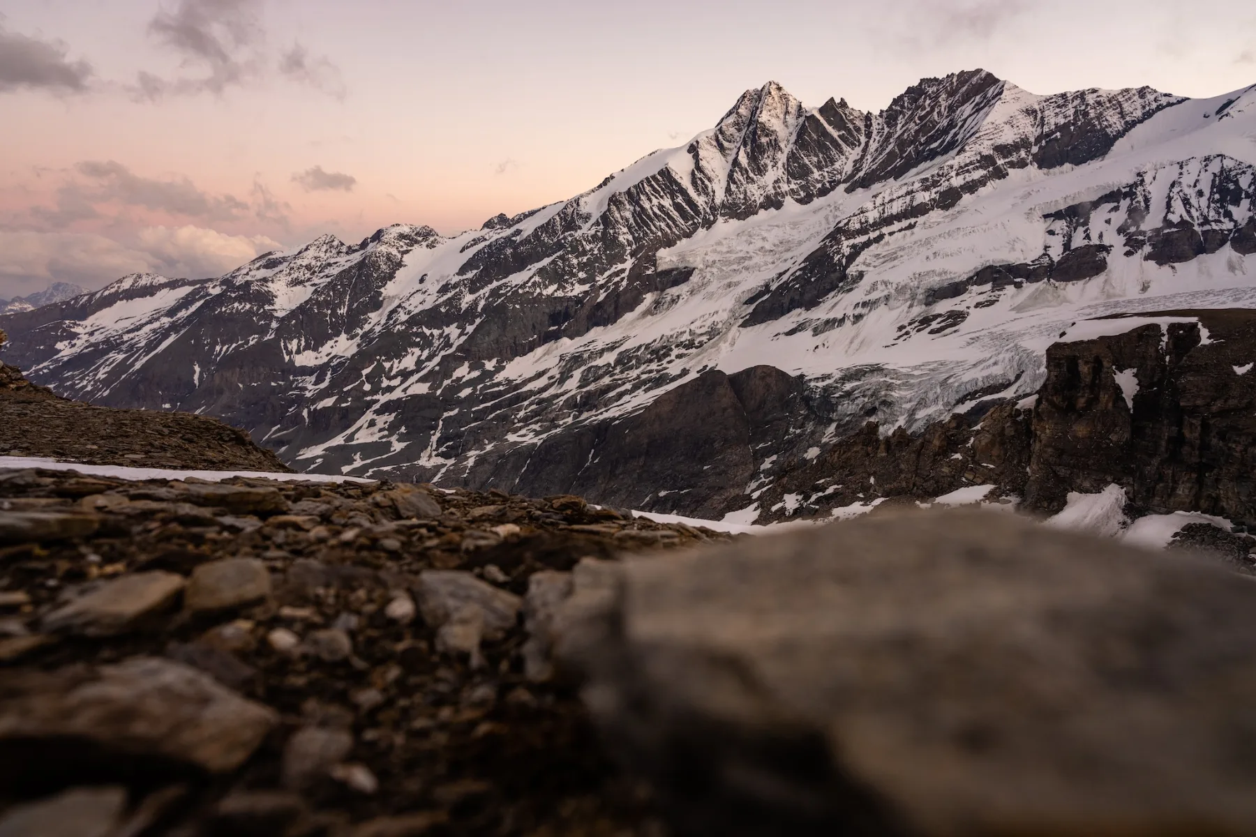 Grossglockner za soumraku