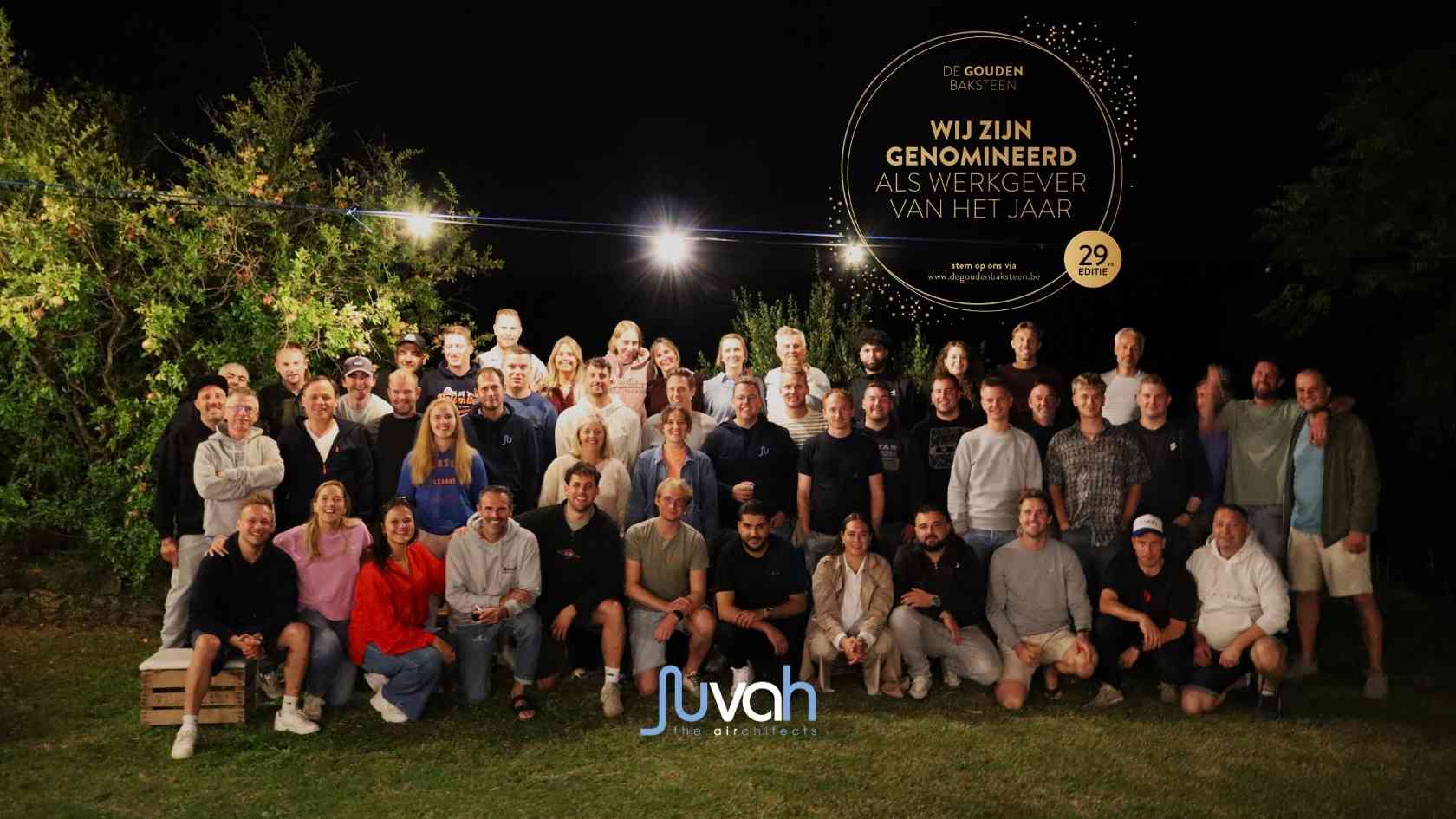 Juvah genomineerd voor de Gouden Baksteen: stem op ons als Beste Werkgever! 