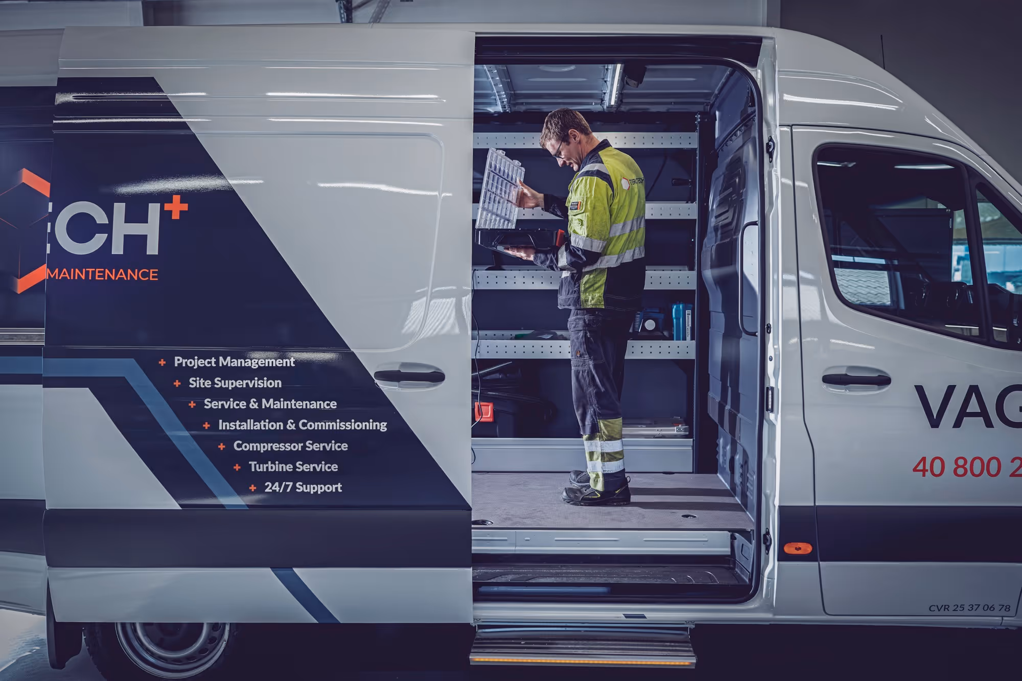 Terotech service cars are ready to support customers 24/7.