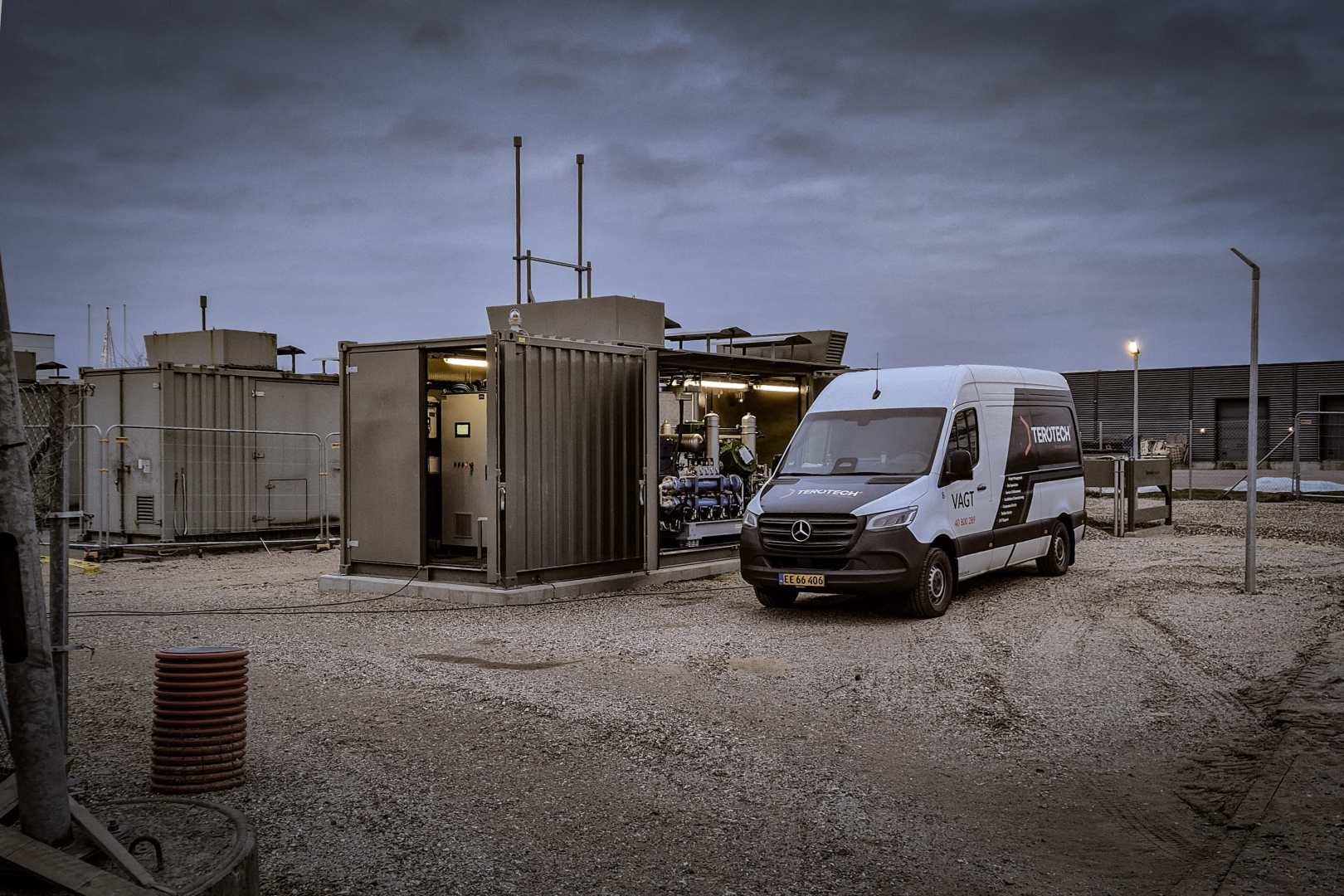 Terotech on site to help installation of major rotating equipment.