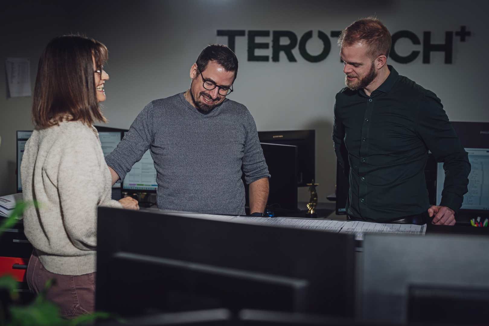 Terotech engineers consulting the next move.