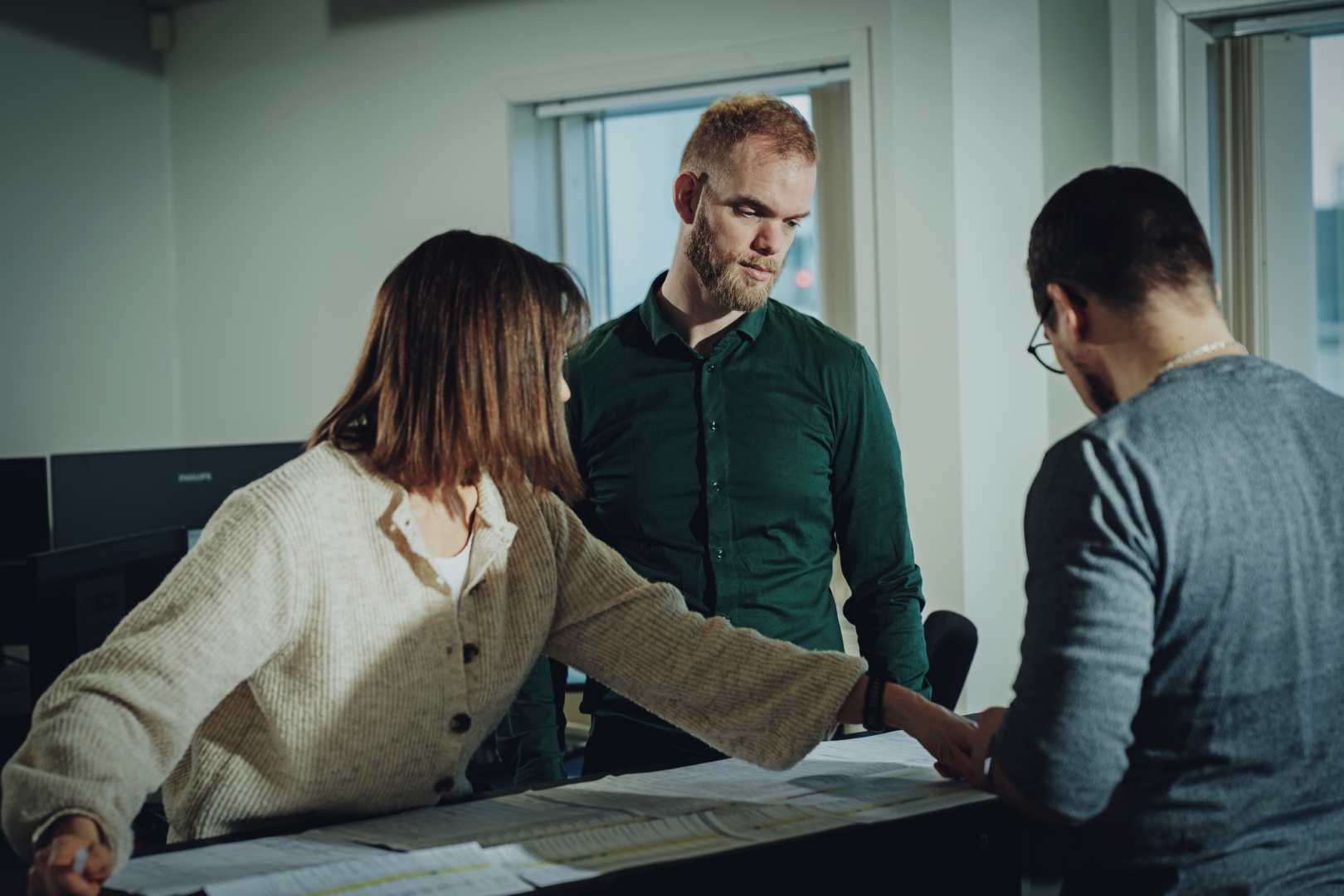 People developing and improving worksflows.