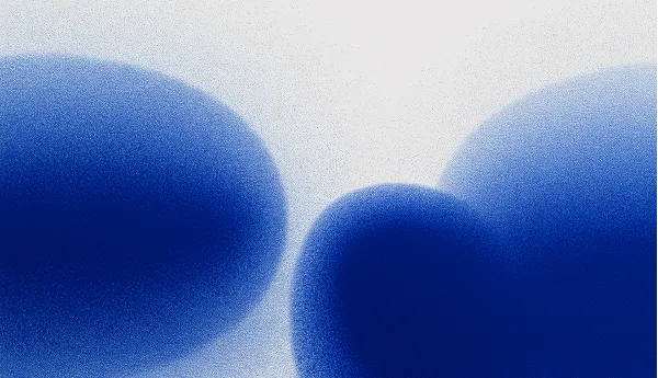 Smooth abstract blue blob shapes