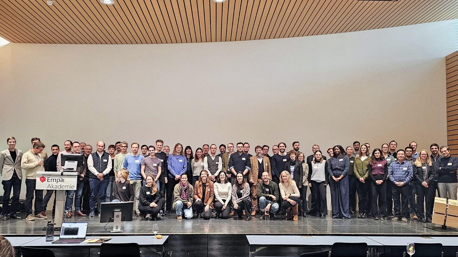 The ACHIEVE Consortium at the Kick-off at Empa: Shared purpose and enthusiasm. Image: Empa