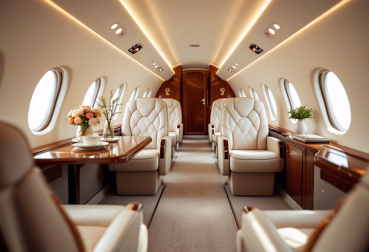 image of aircraft interior