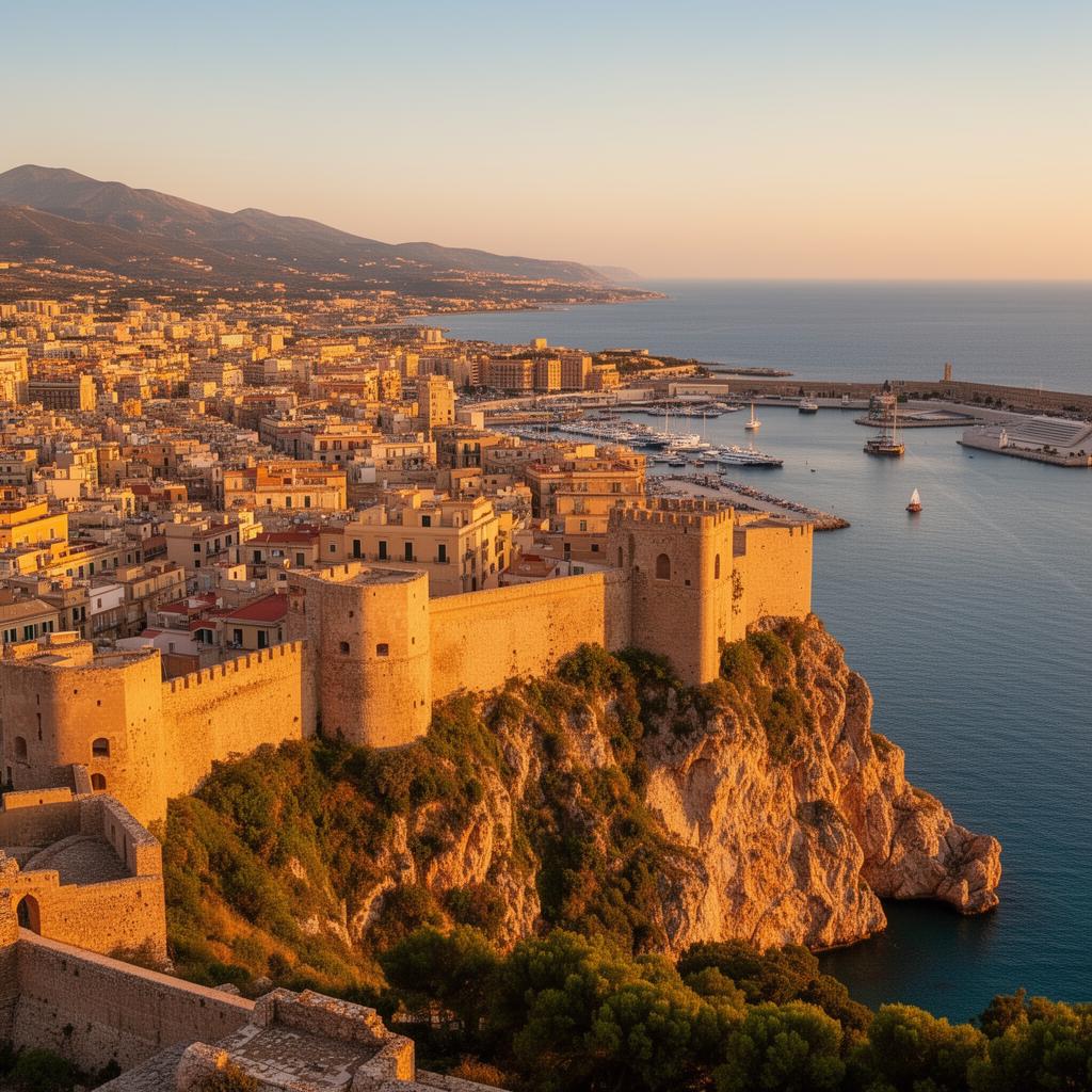 Historické centrum Cagliari na Sardínii