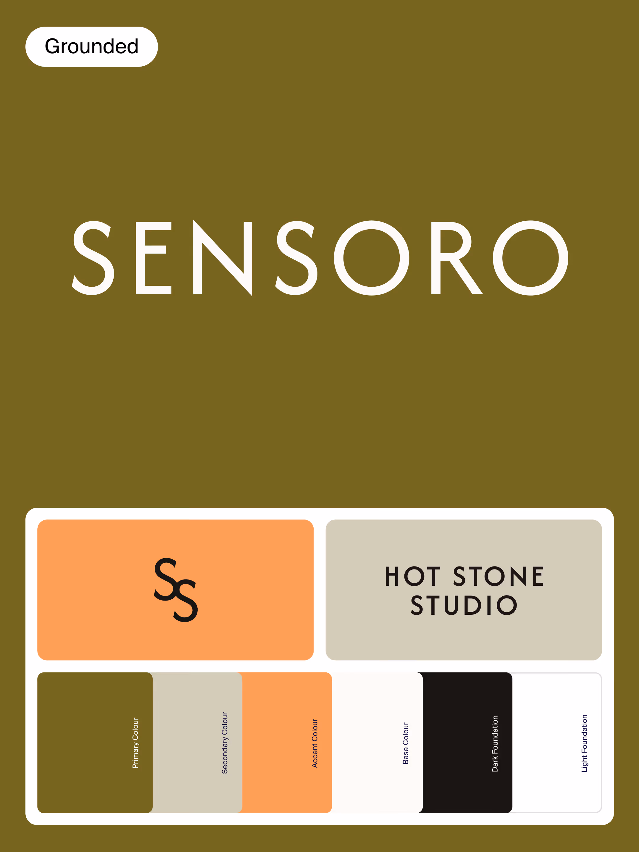 Sample brand identity created with Branana