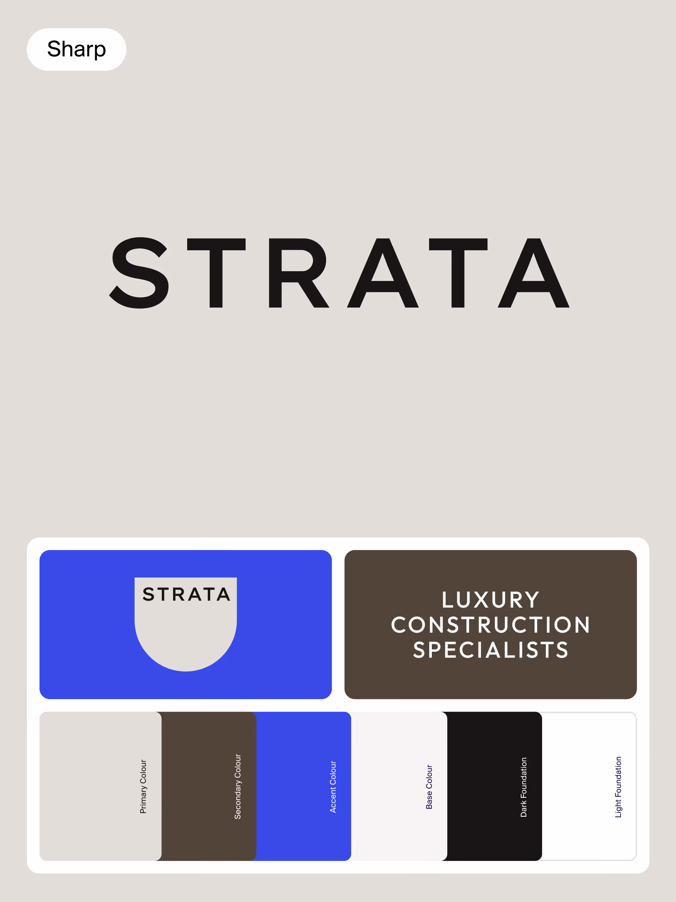 Sample brand identity created with Branana