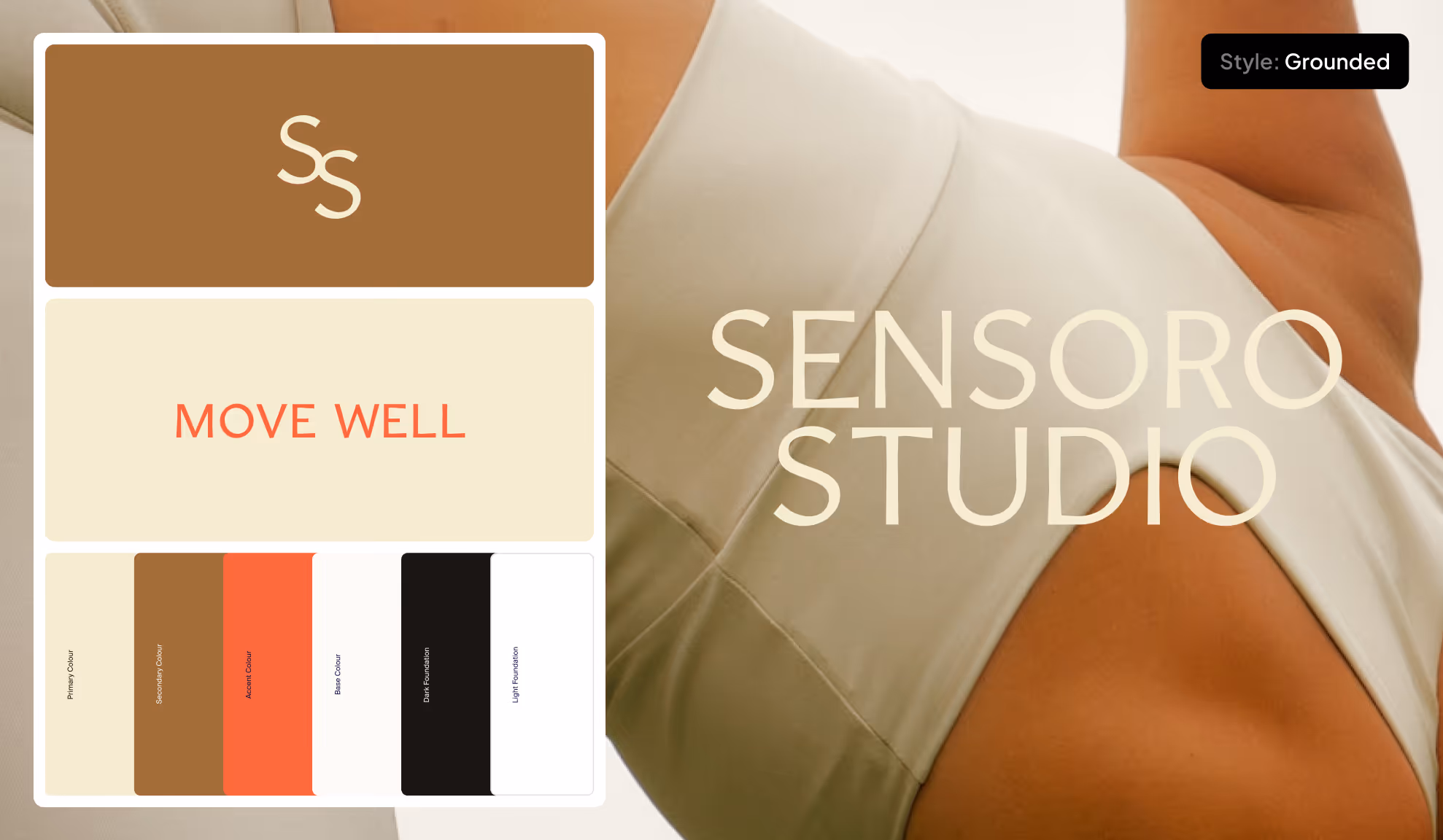 Sample brand identity created with Branana