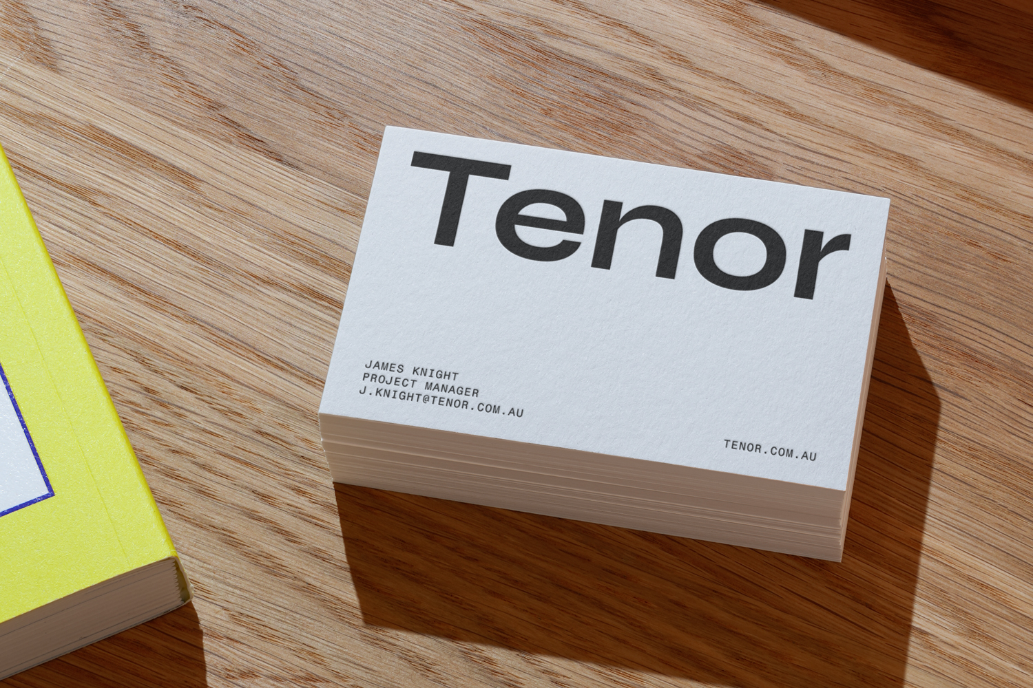 Tenor branded business cards