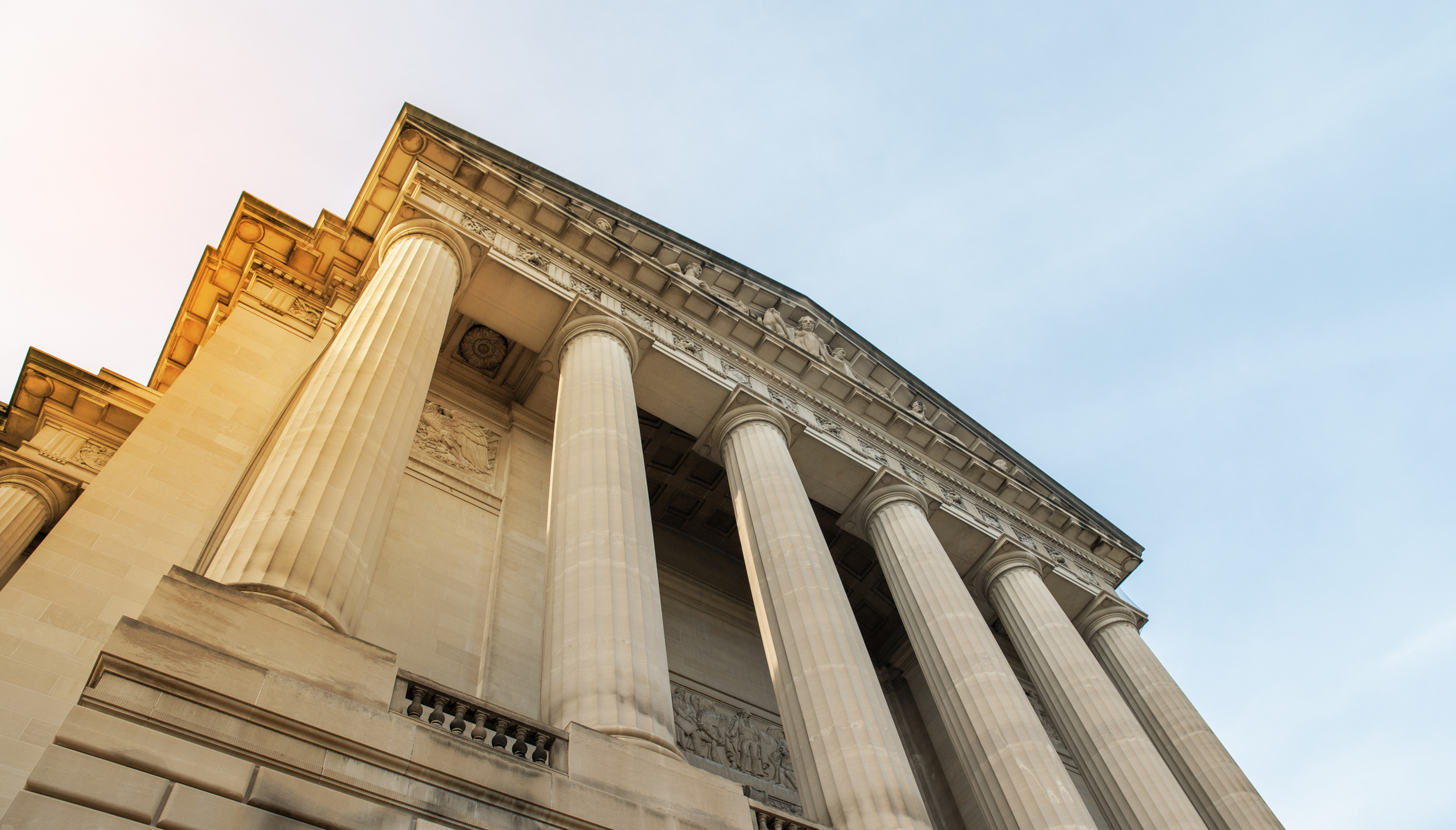 a court house where a disability lawyer is filing on behalf of a client
