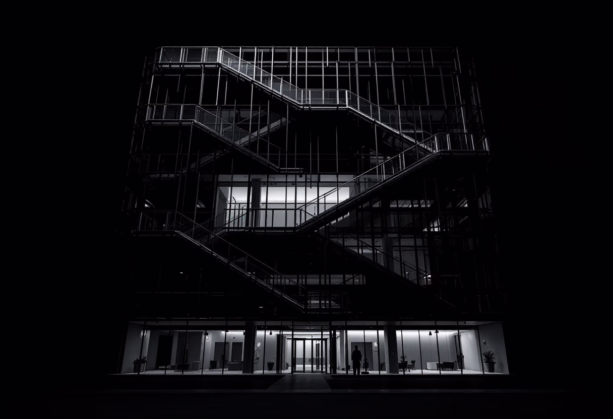 image of completed building project (for a construction company)