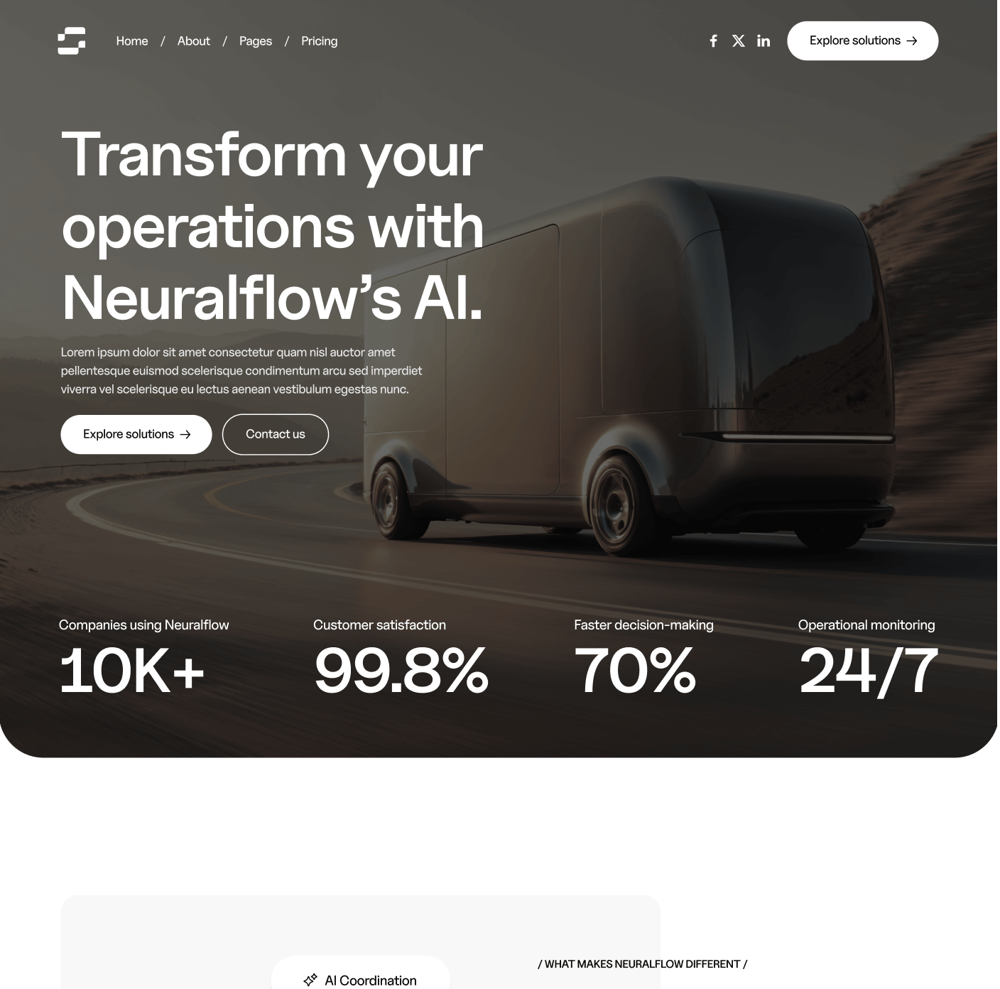 Neuralflow - Home V1 Main Page - AI Solutions Webflow Template | BRIX Template