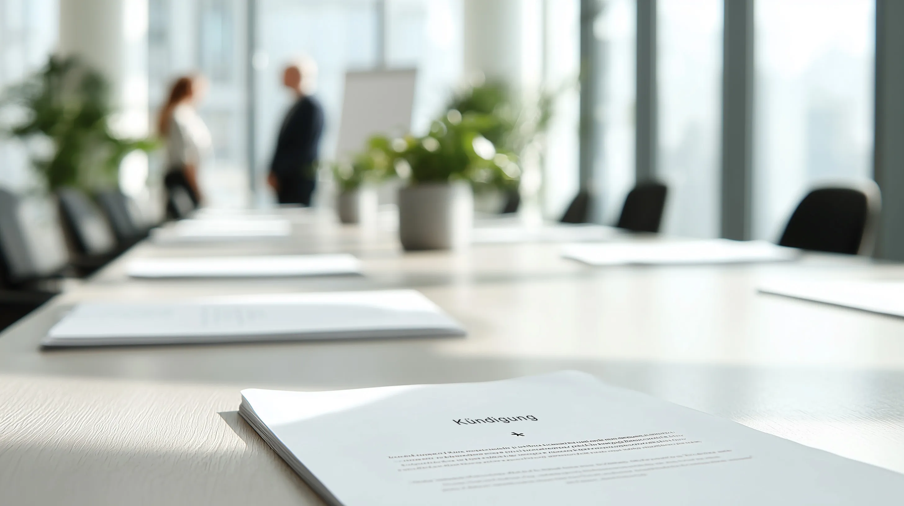 Kündigungsschreiben auf einem Bürotisch – Rechte der Beschäftigten im Schutzschirmverfahren bei Schüle Druckguss