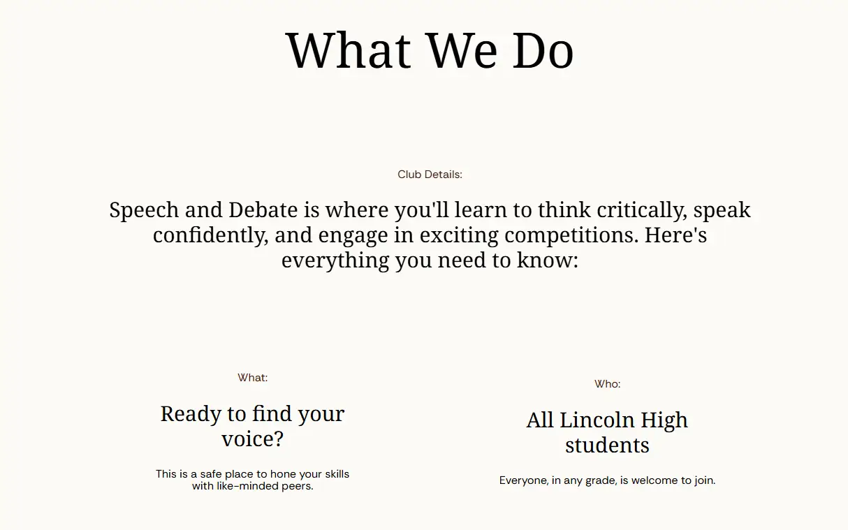 Supporting project visual (1 of 3) showing layout and design.