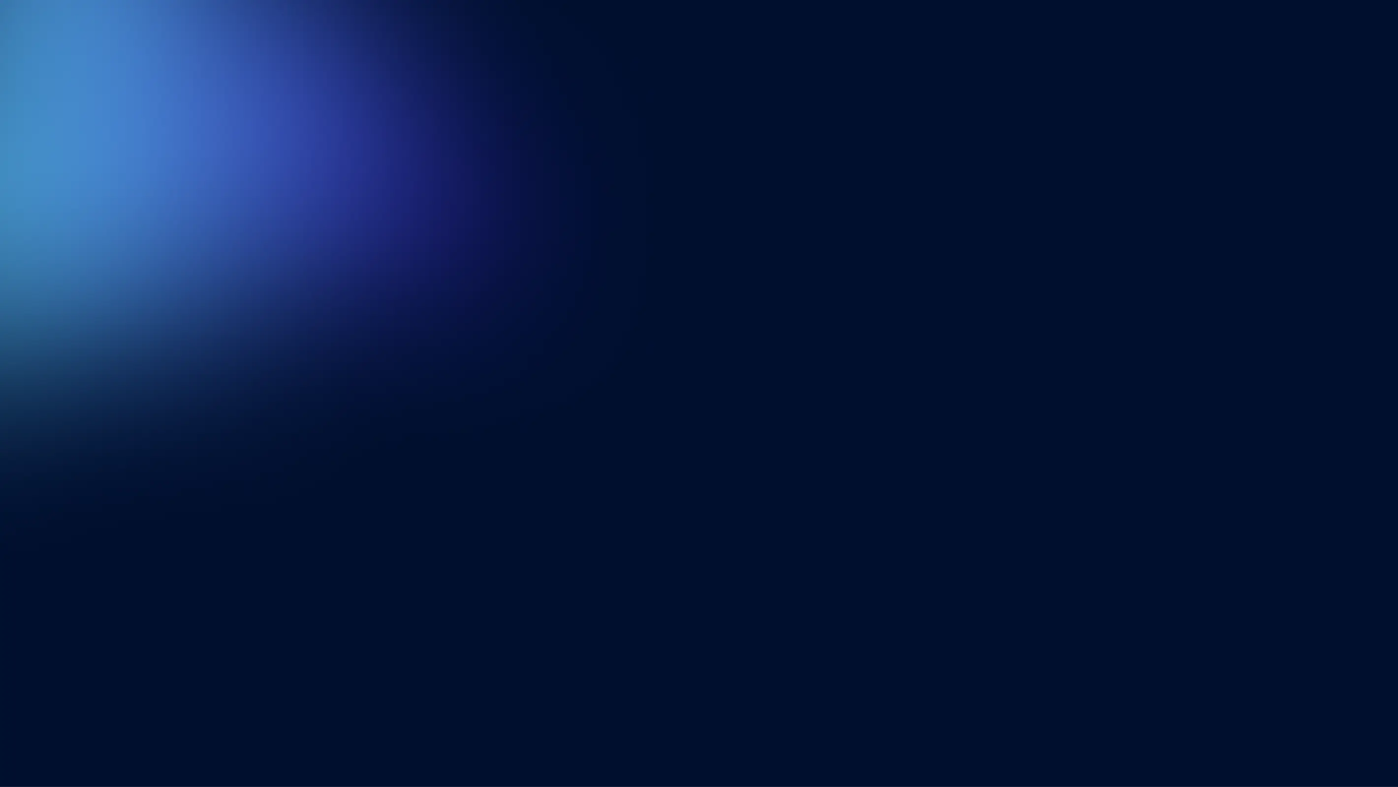 Gradient background blending dark blue with lighter blue tones in the upper left corner.