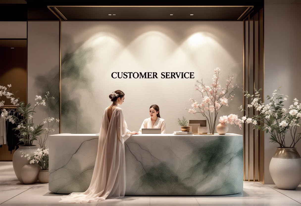 image of customer service area (for a department store)