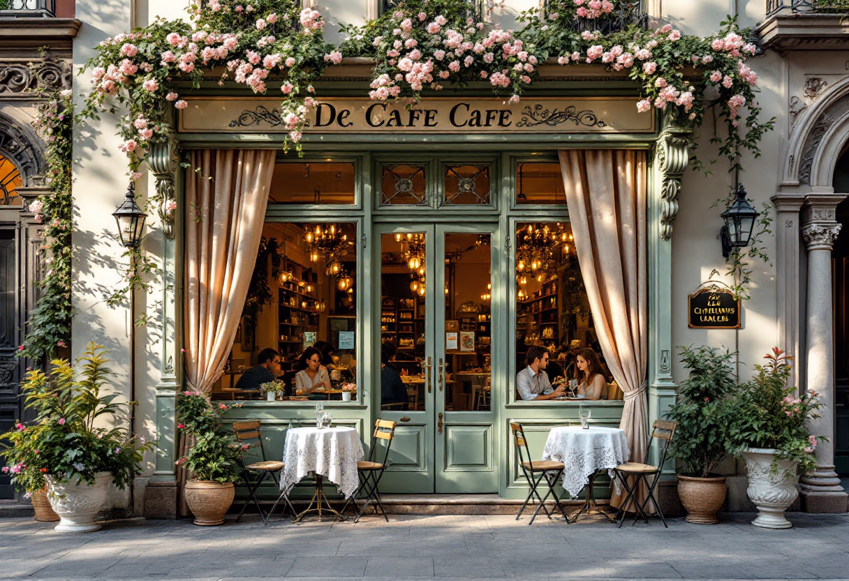 image of cafe exterior (for a coffee shop & cafe)