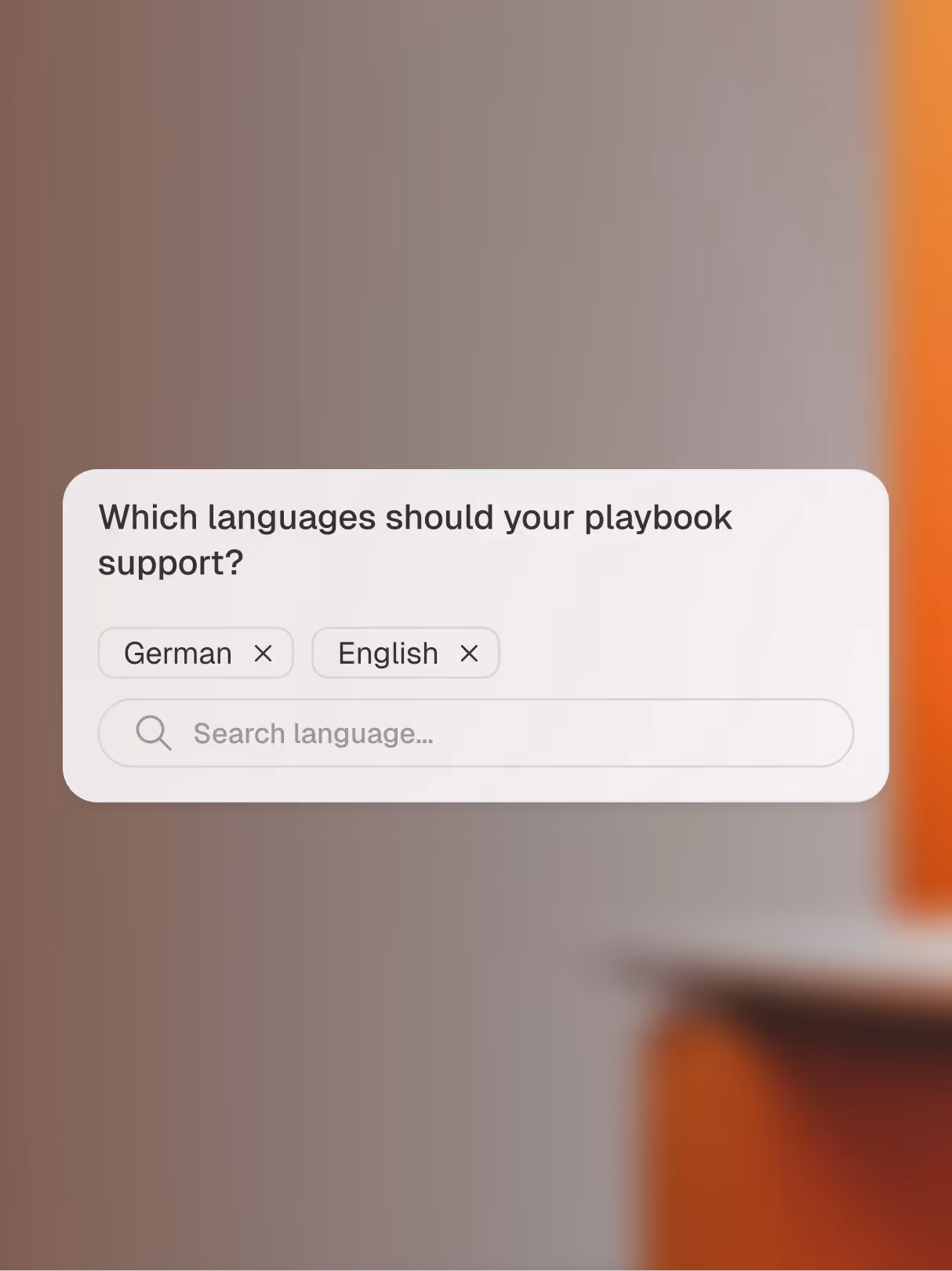 Playbook Creator — Add Languages