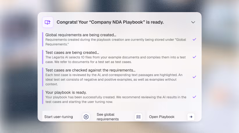 Playbook creation successful