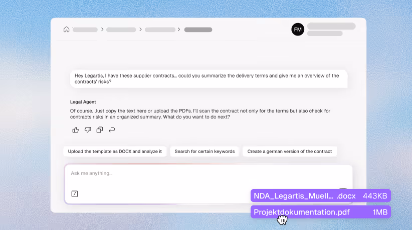 File upload to agent