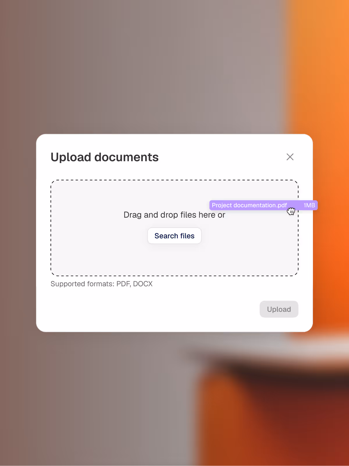 Document upload