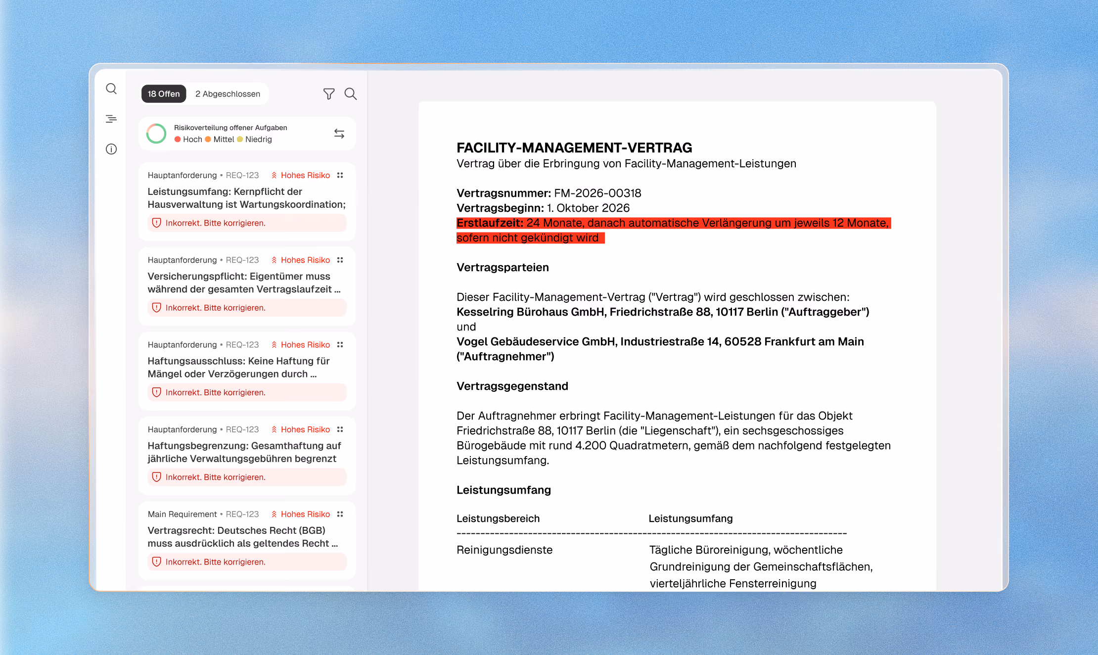 Health insurance contract review with AI