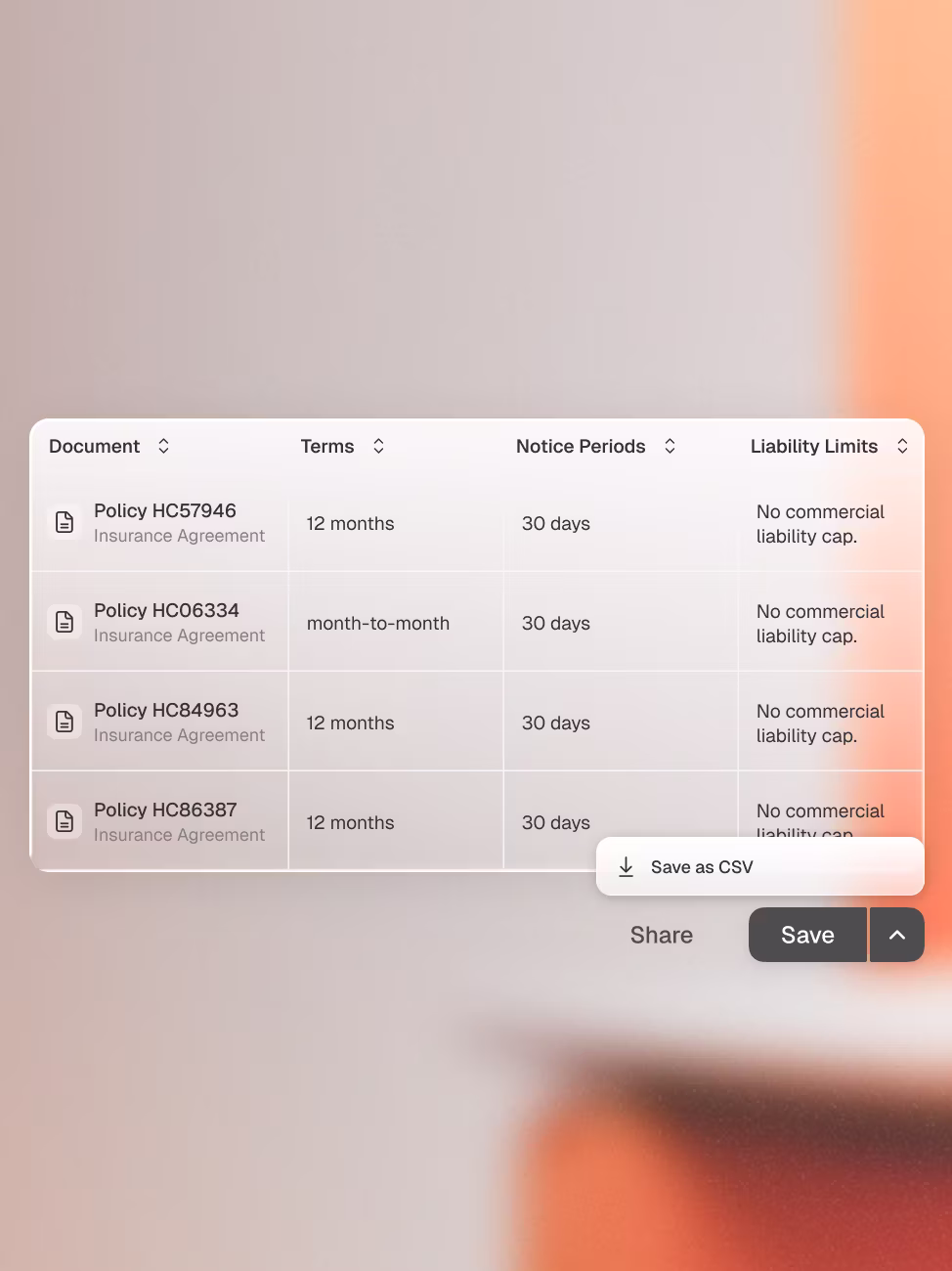 Contract Insights - Filter View - EN