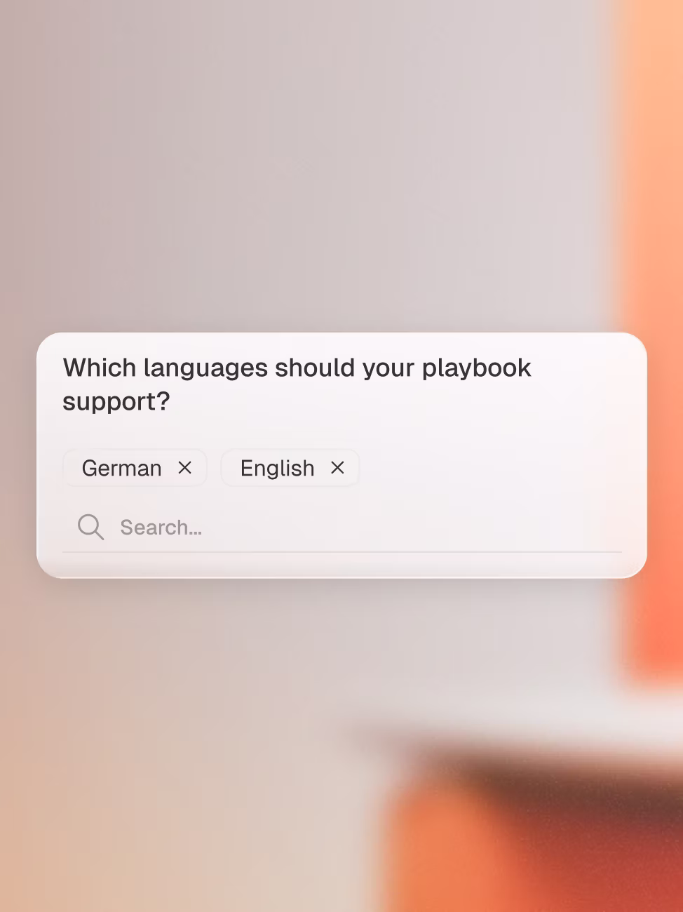 Playbook Creator — Add Languages