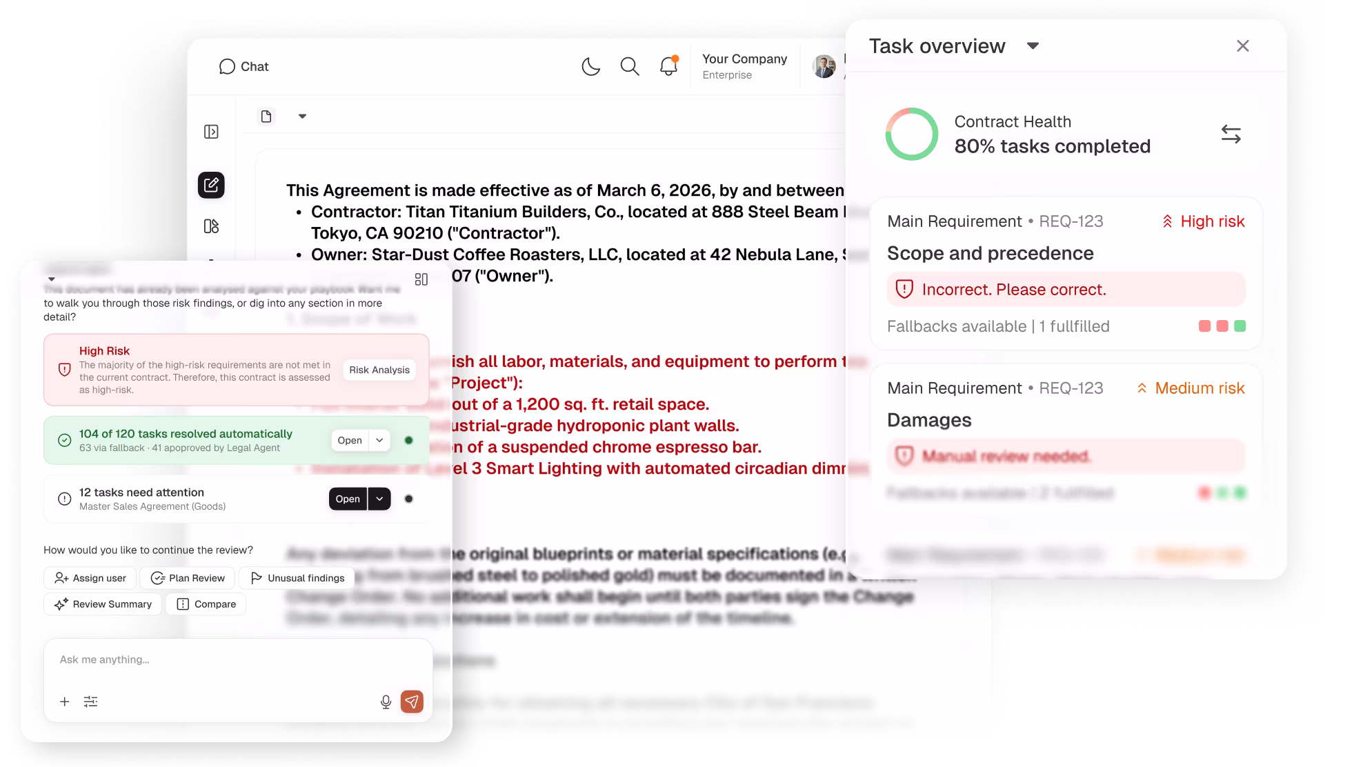 Legal AI for Construction Teams