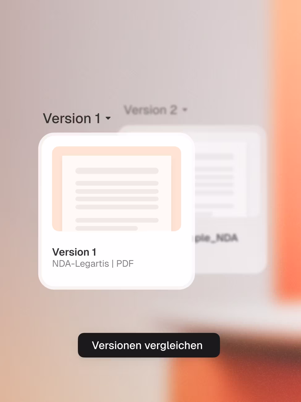 Bereit für die Signatur