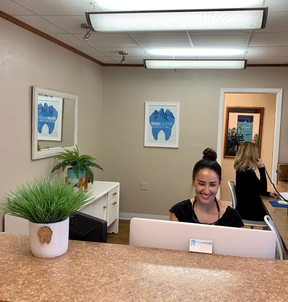 Welcoming front office at Organ Mountain Dental in Las Cruces, NM