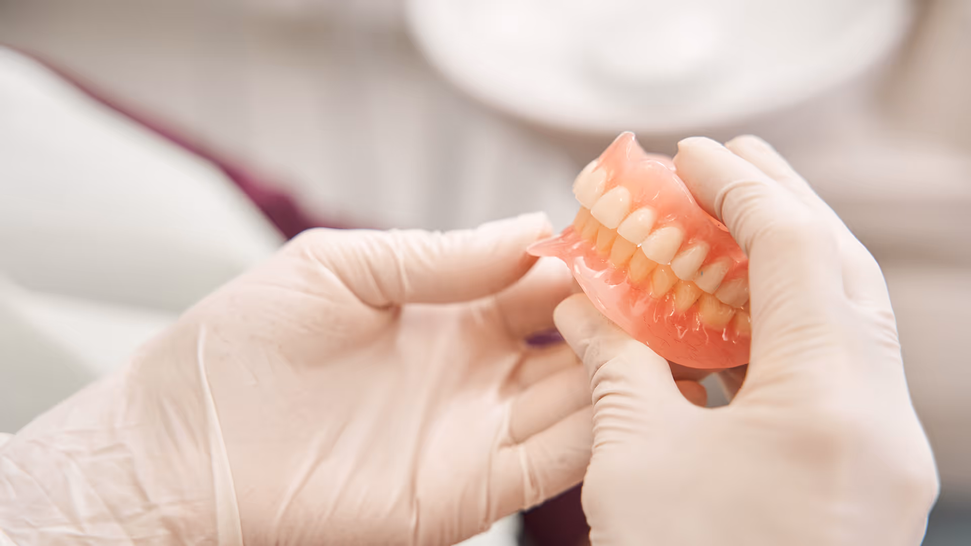 Custom dentures restoring a complete smile at Organ Mountain Dental in Las Cruces, NM