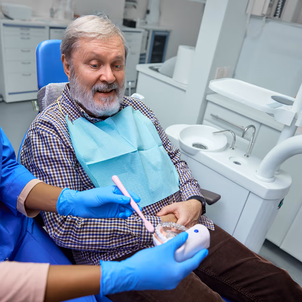 Same-day zirconia crown being crafted at Organ Mountain Dental's in-house lab