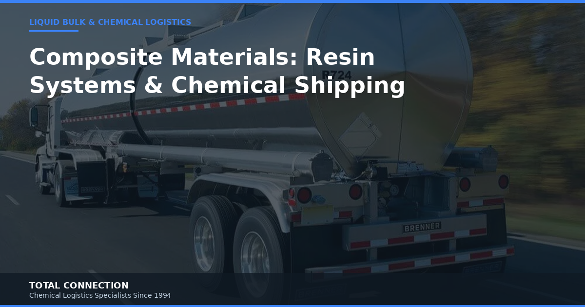Composite Materials: Resin Systems, Manufacturing, and Chemical Shipping