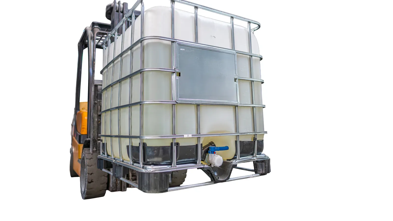 ibc, tote, tank container, forklift, yard, drayage
