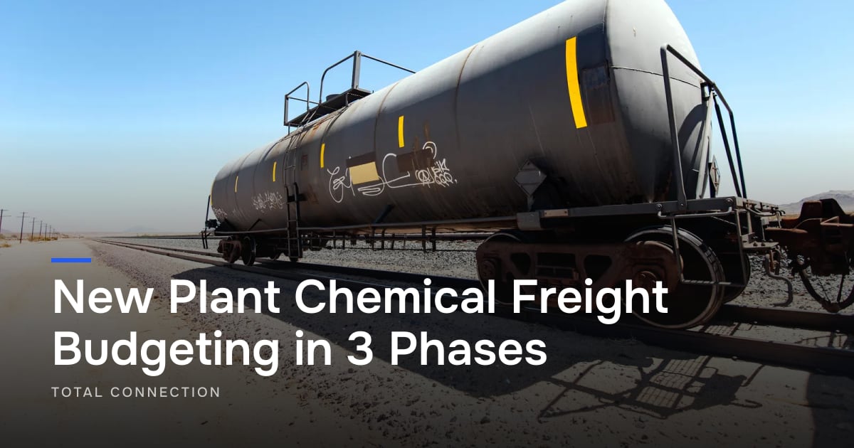 New Plant Chemical Freight Budgeting in 3 Phases