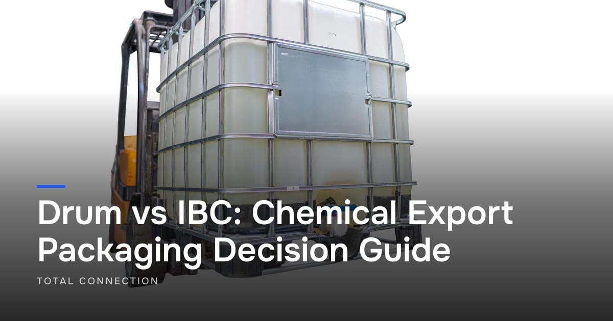 Drum vs IBC: Chemical Export Packaging Decision Guide